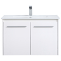 Elegant Decor 30 Inch Single Bathroom Floating Vanity In White VF44030WH